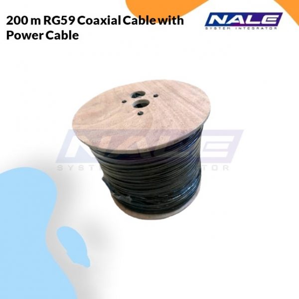 HikVision 200 m RG59 Coaxial Cable with Power Cable (DS-1LC1SCA2C-200B)